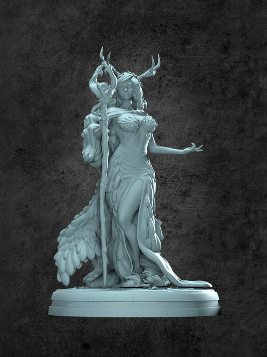Diana the Druid Miniature for Tabletop RPGs