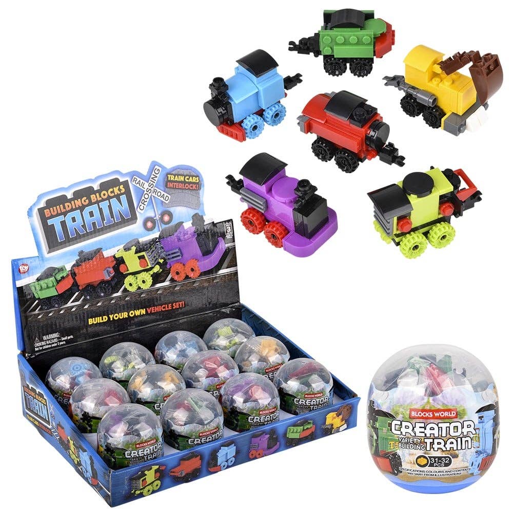 3" BUILDING BLOCK TRAIN