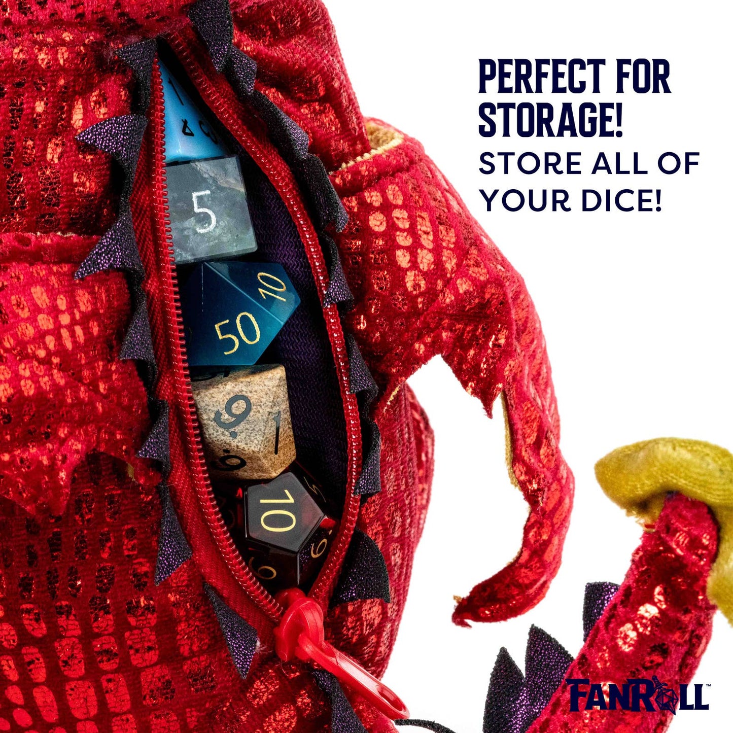 Dragon Plush Dice Bag: Red