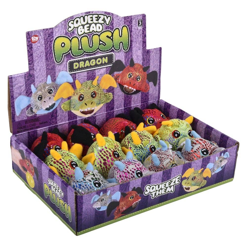 3" Dragon Squeezy Bead plush