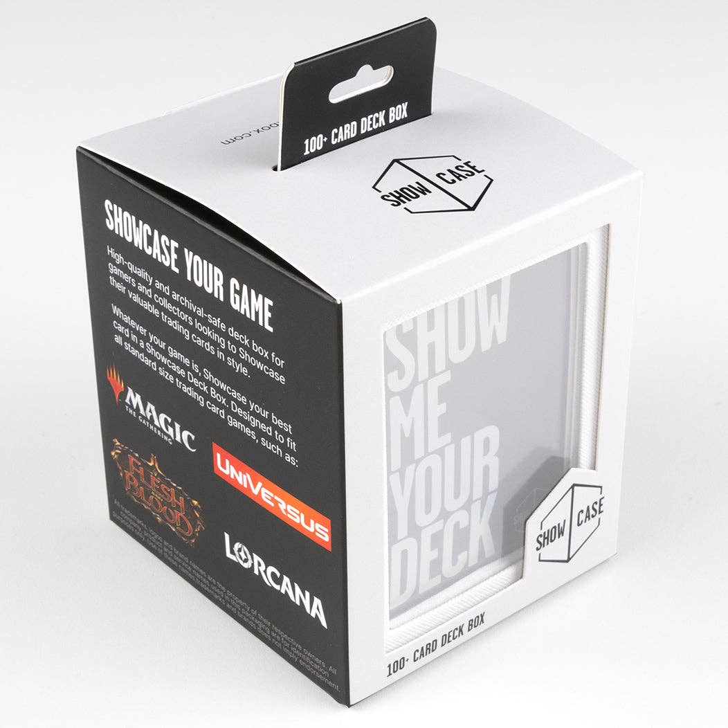 Showcase 100+ Deck Box - White