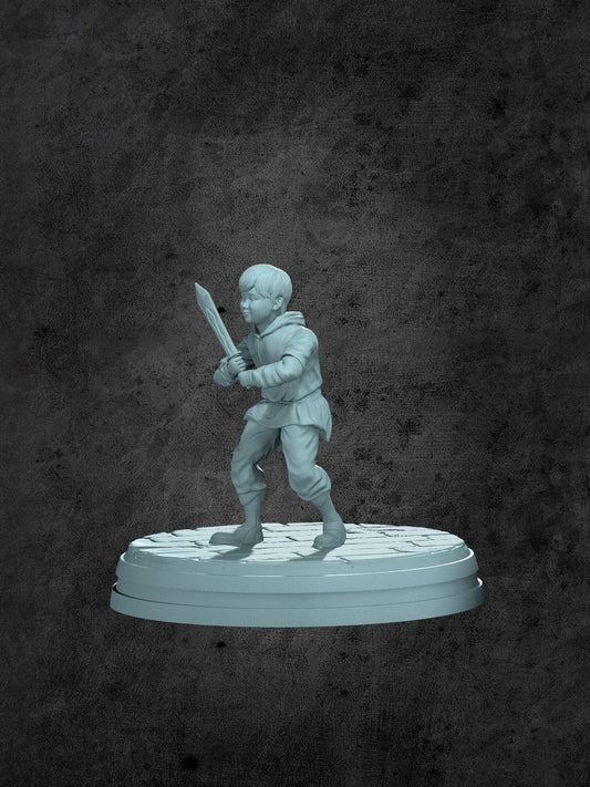 Logan (Villager Toddler) Miniature for Tabletop RPGs