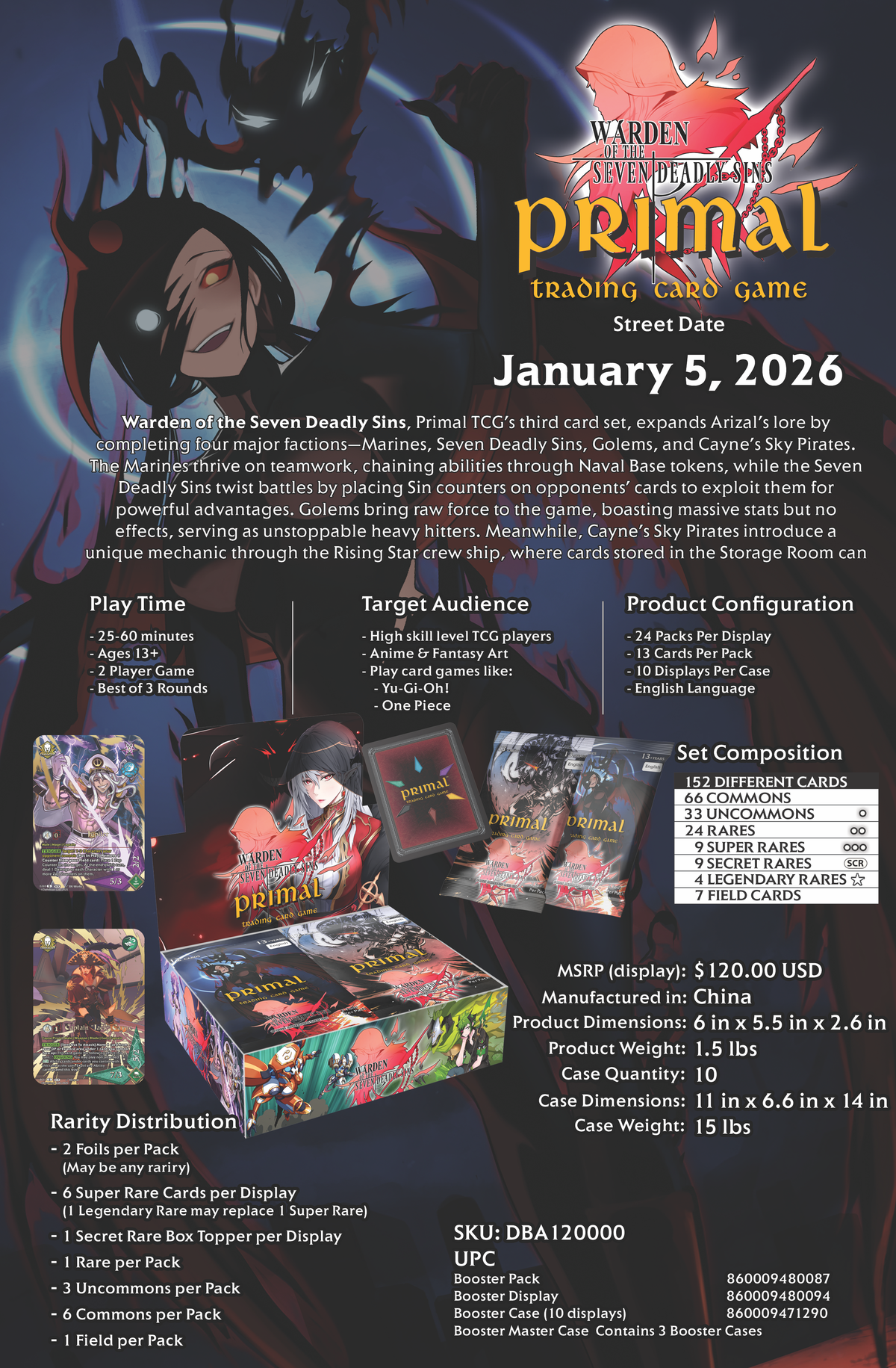 Primal TCG: Warden of the Seven Deadly Sins (Set 3)