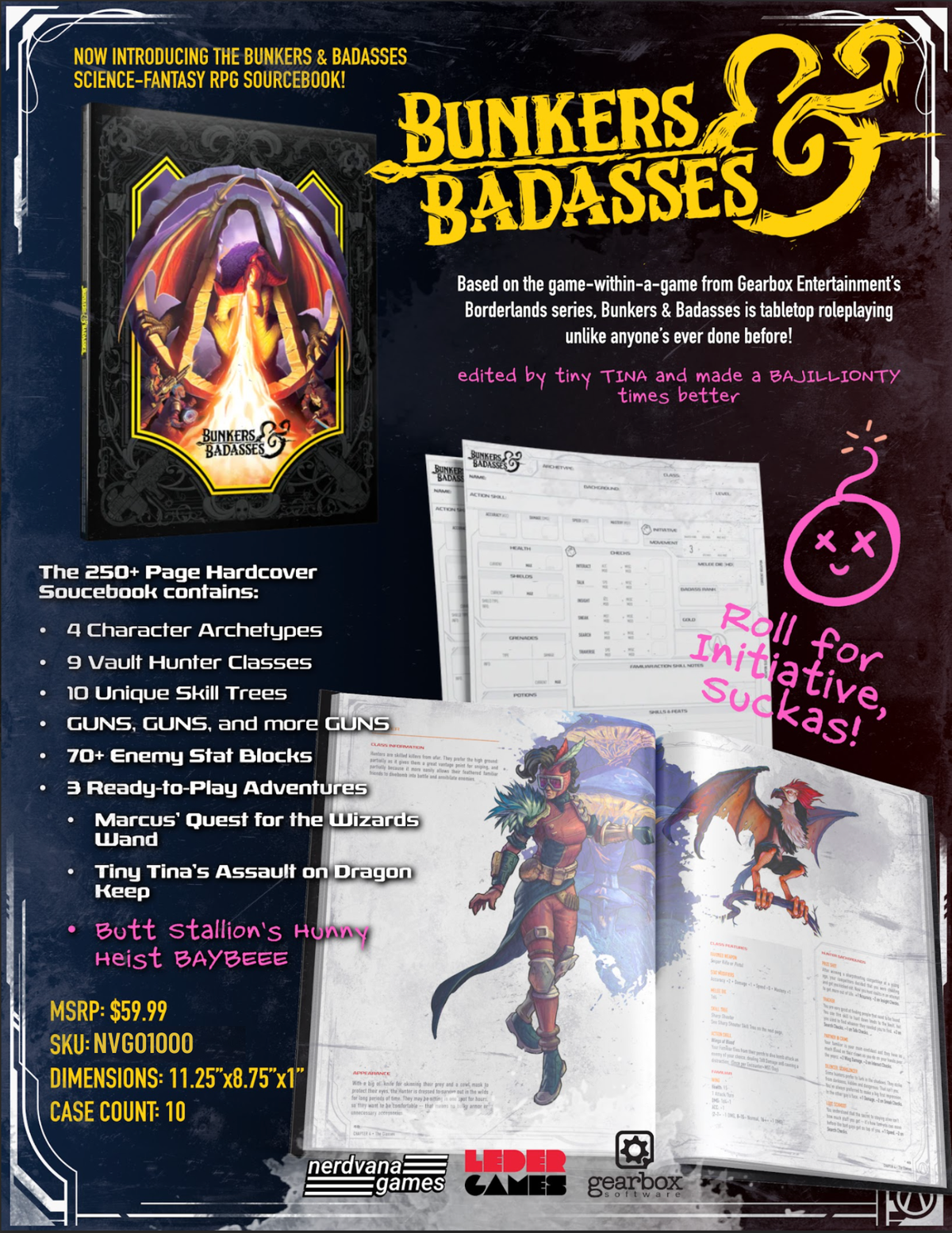 Bunkers & Badasses RPG Sourcebook